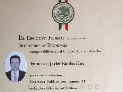 Título de Habilitación — Corredor Público No. 95